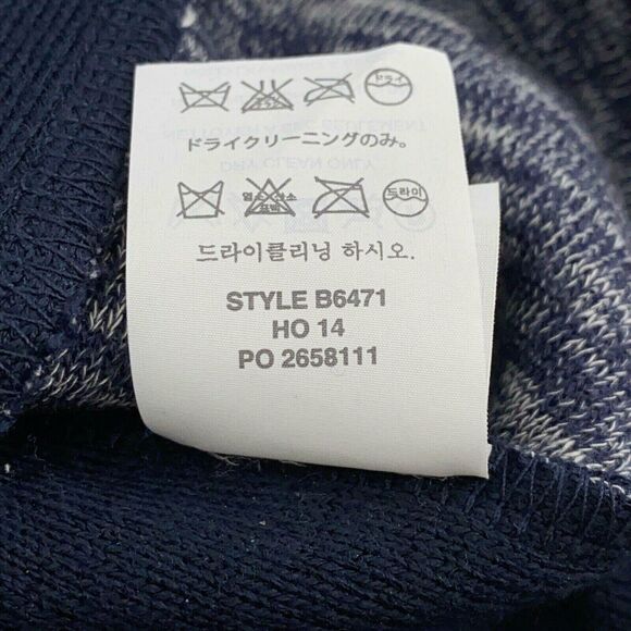 J. Crew Jasper Color Block Blue Wool Blend Oversize Top Womens Size Medium - Picture 6 of 6